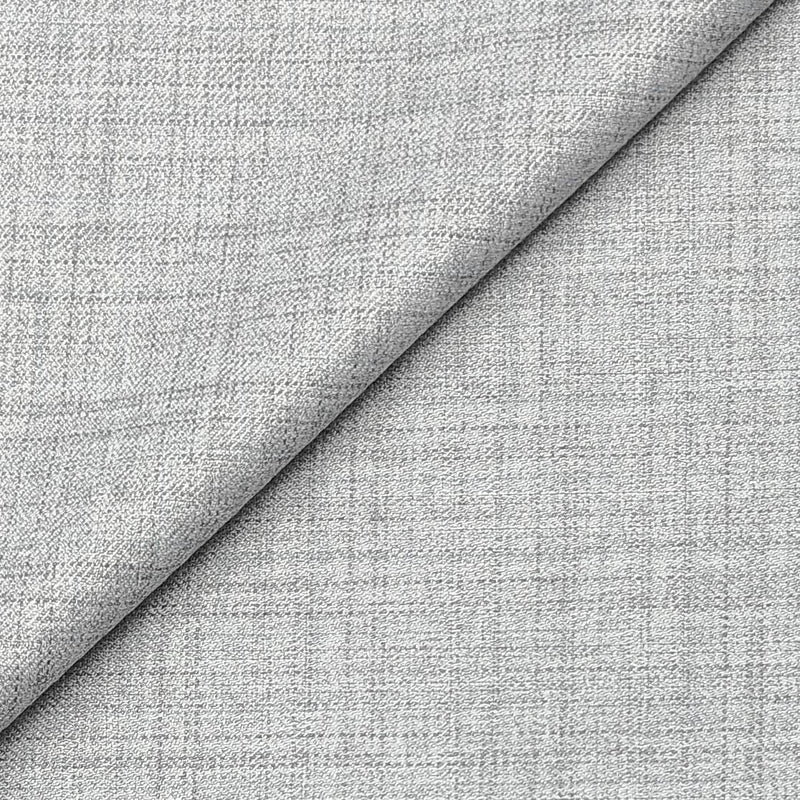 Trouser Fabric Raymond Polyester Viscose Check Color Silver Grey