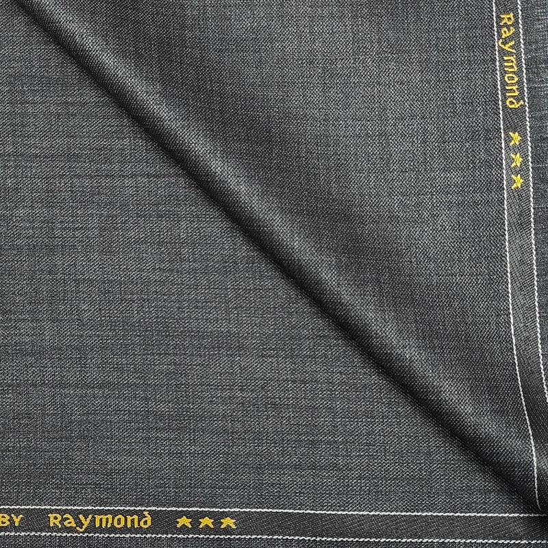 Trouser Fabric Raymond PV Self slub Color Dark Grey