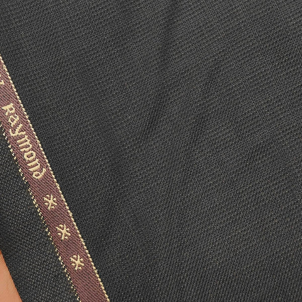 Trouser Fabric Raymond PV Dotted plain Color Coffee Brown