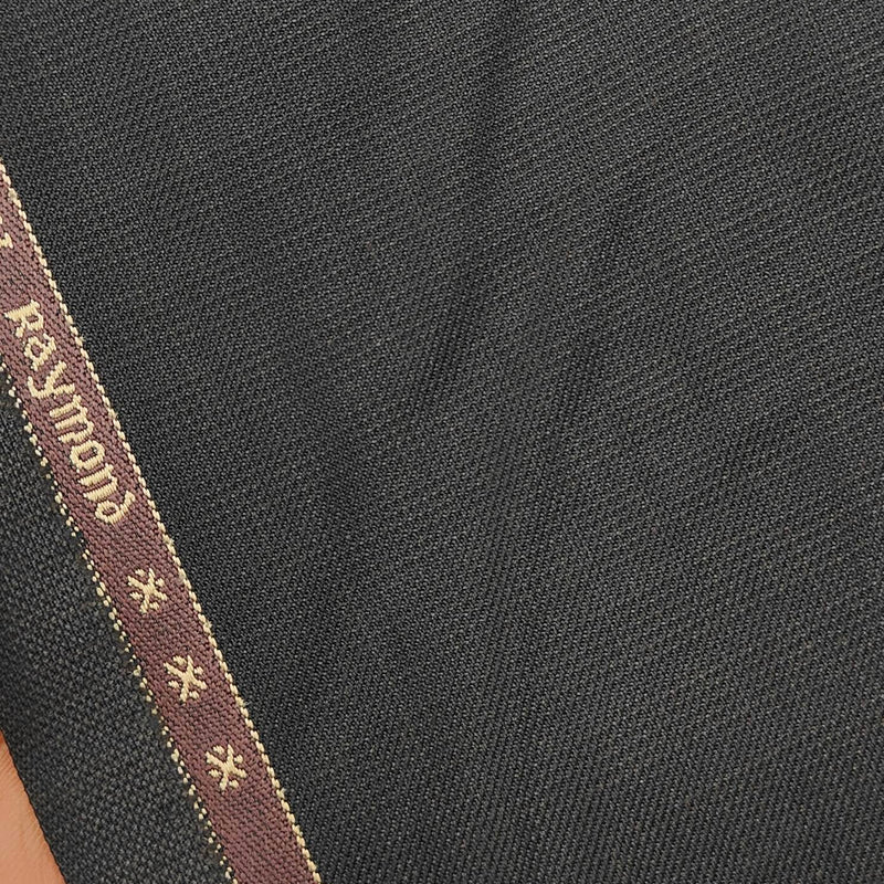 Trouser Fabric Raymond PV Dotted plain Color Coffee Brown