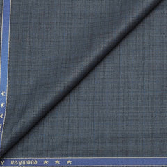 Trouser Fabric Raymond Polyester Viscose Check Color Hill Grey