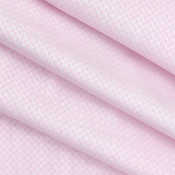 Shirt Fabric Raymond 100% Cotton Dobby Colour Baby Pink