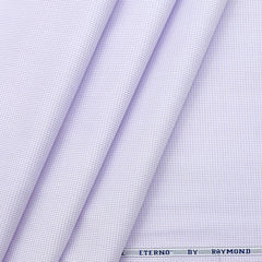 Shirt Fabric Raymond Premium 100% Cotton Pin Check Colour Lavender