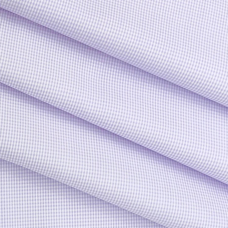 Shirt Fabric Raymond Premium 100% Cotton Pin Check Colour Lavender