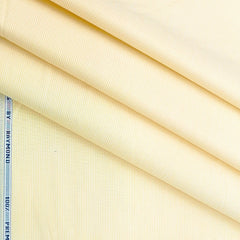 Shirt Fabric Raymond Premium 100% Cotton Pin Lining Colour Light Yellow