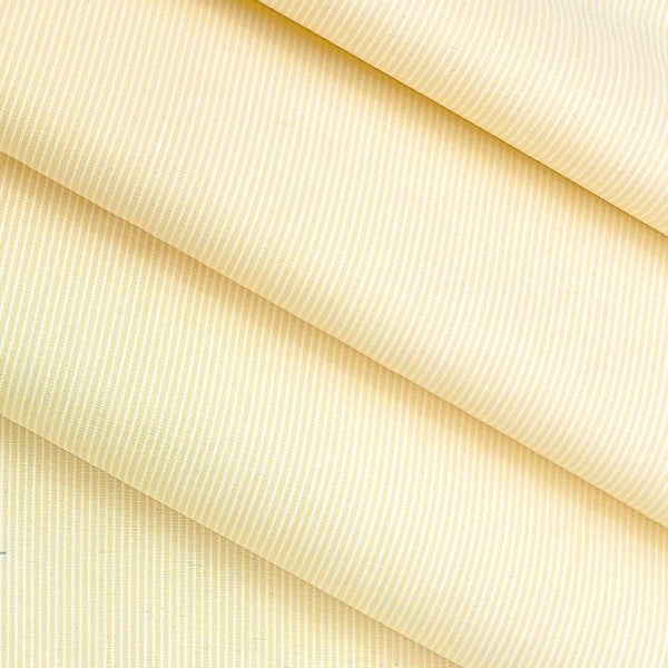 Shirt Fabric Raymond Premium 100% Cotton Pin Lining Colour Light Yellow