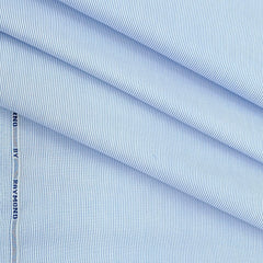 Shirt Fabric Raymond Premium 100% Cotton Pin Lining Colour Light blue