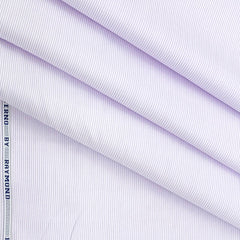 Shirt Fabric Raymond Premium 100% Cotton Pin Lining Colour Lavender