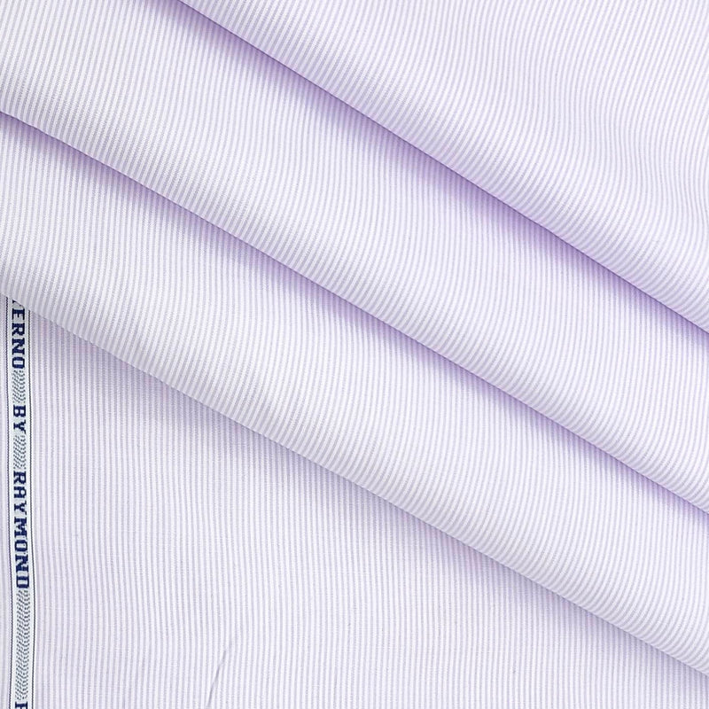 Shirt Fabric Raymond Premium 100% Cotton Pin Lining Colour Lavender