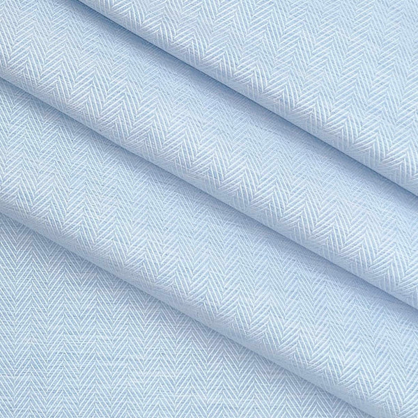 Shirt Fabric Soktas Premium Giza Cotton Harrinbon Colour Powder Blue