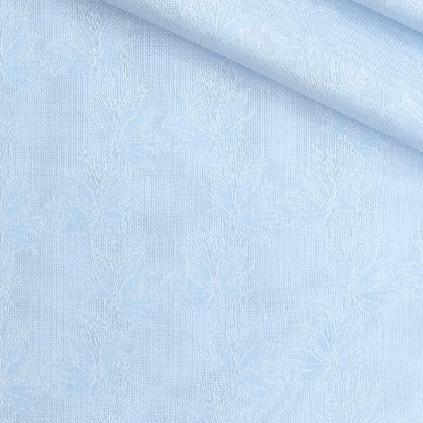Shirt Fabric Soktas Premium Giza Cotton Jacquard Colour Water Blue