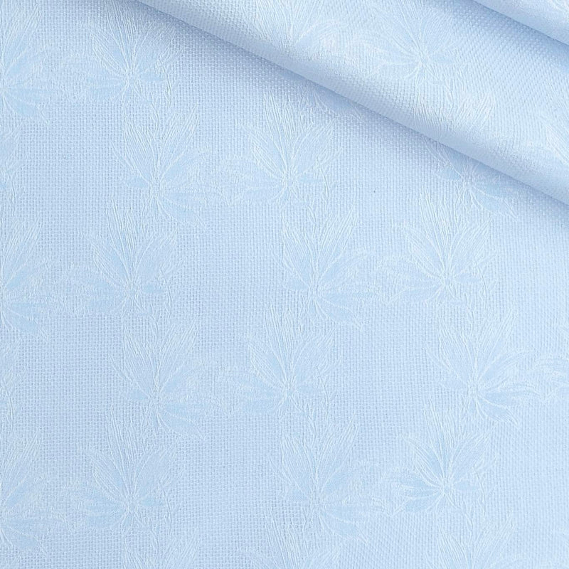 Shirt Fabric Soktas Premium Giza Cotton Jacquard Colour Water Blue