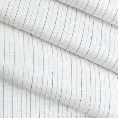 Shirt Fabric Arvind Pure Linen 60 Lea Lining colour Blue n Yellow