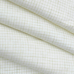 Shirt Fabric Arvind Pure Linen 60 Lea Pin Check colour Pear Green