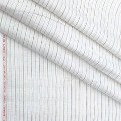 Shirt Fabric Arvind Pure Linen 60 Lea Lining colour Brown