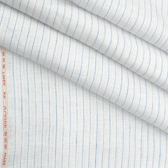 Shirt Fabric Arvind Pure Linen 60 Lea Lining colour Marie Blue