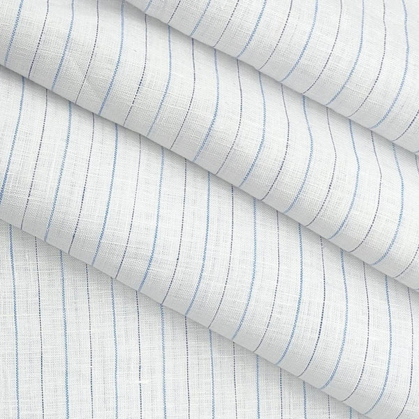 Shirt Fabric Arvind Pure Linen 60 Lea Lining colour Marie Blue