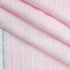 Shirt Fabric Linen Club 100% Linen 60 Lea Lining colour Baby Pink