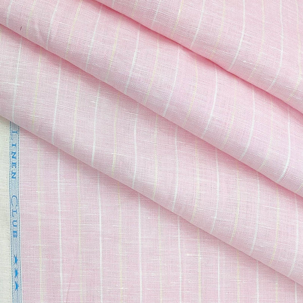 Shirt Fabric Linen Club 100% Linen 60 Lea Lining colour Baby Pink