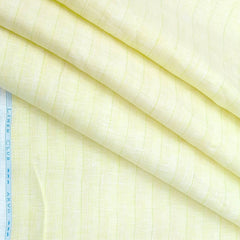Shirt Fabric Linen Club 100% Linen 80 Lea Lining colour Mild Yellow