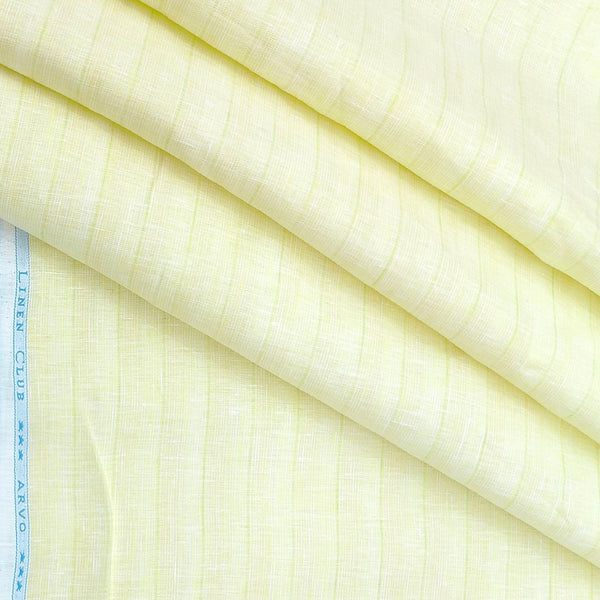 Shirt Fabric Linen Club 100% Linen 80 Lea Lining colour Mild Yellow