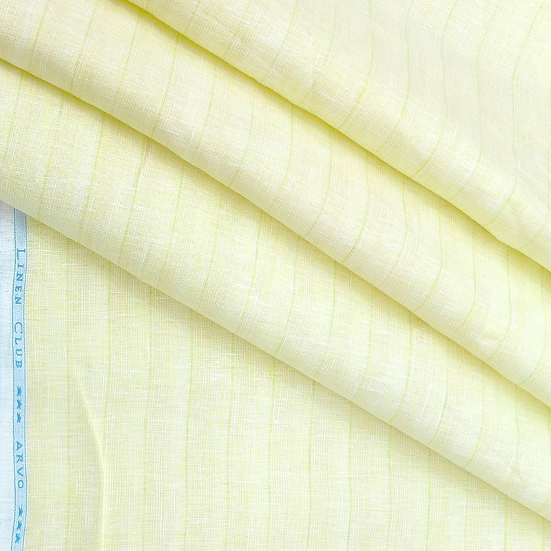 Shirt Fabric Linen Club 100% Linen 80 Lea Lining colour Mild Yellow