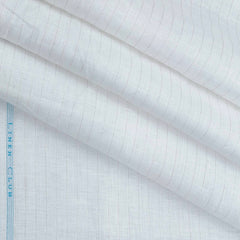 Shirt Fabric Linen Club 100% Linen 60Lea Sparkle Lining colour White