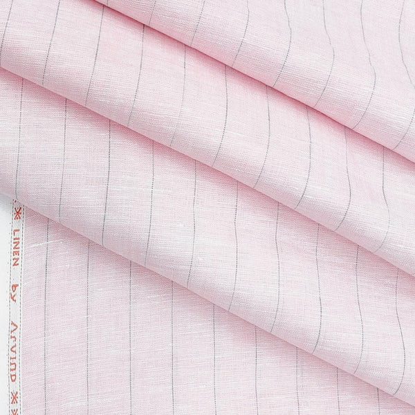 Shirt Fabric Arvind Pure Linen 60 Lea Lining colour Baby Pink