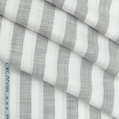 Shirt Fabric Arvind Cotton Broad Linen Look Lining Colour Grey