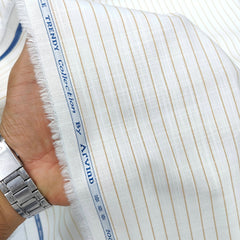 Shirt Fabric Arvind Giza Cotton Lining Colour Sephia Brown