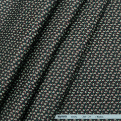 Shirt Fabric Raymond Premium Giza Cotton Digital Printed Colour Green