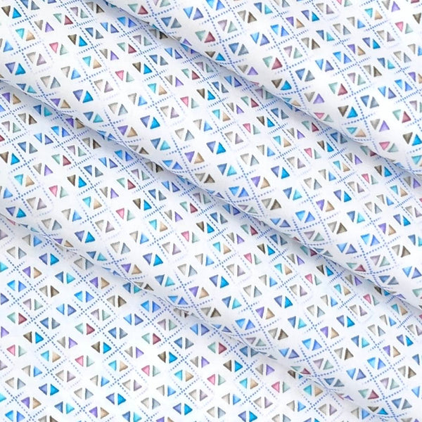 Shirt Fabric Raymond Premium Giza Cotton Digital Printed Colour Powder Blue