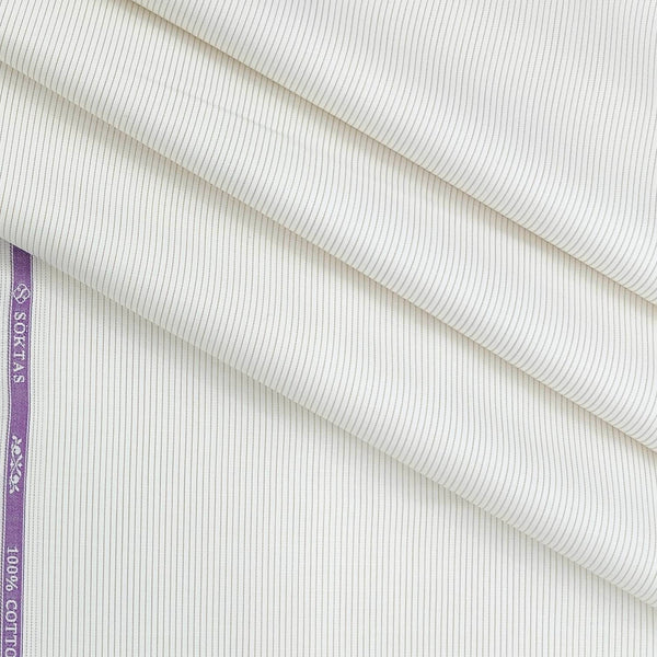 Shirt Fabric Soktas Giza Cotton Pin Lining Colour Rusty Brown