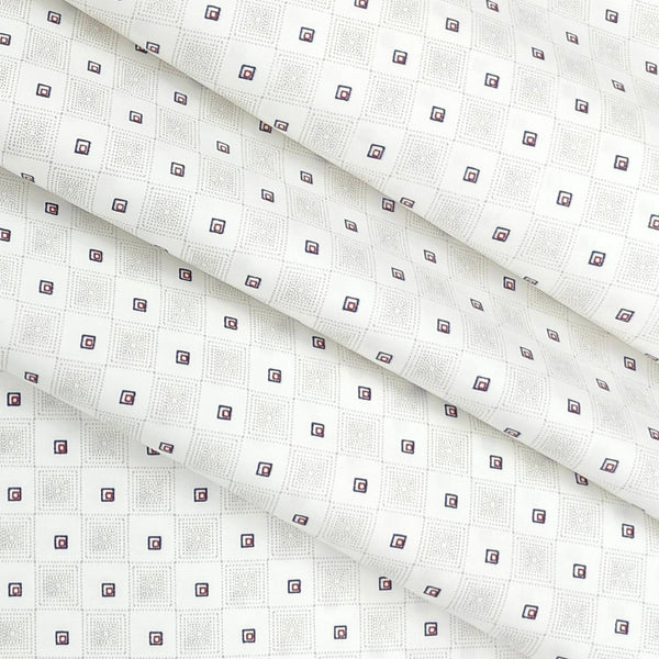 Shirt Fabric Raymond 100% Cotton Printed Colour Light brown
