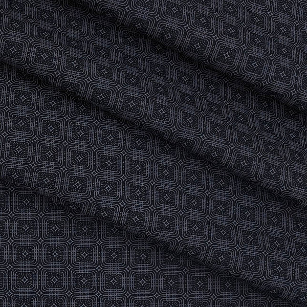 Shirt Fabric Raymond 100% Cotton Printed Colour Zinc Grey