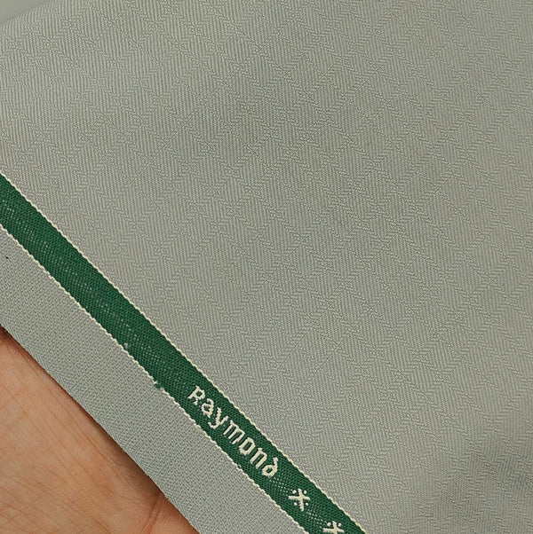 Suit Fabric Raymond Wool Blended Mild Check Colour Hunt Green