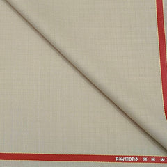 Trouser Fabric Raymond Wool Blended Mild Check Colour Camel Cream