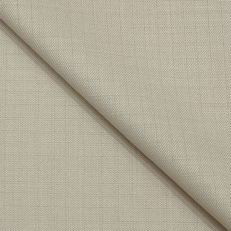 Trouser Fabric Raymond Wool Blended Mild Check Colour Camel Cream