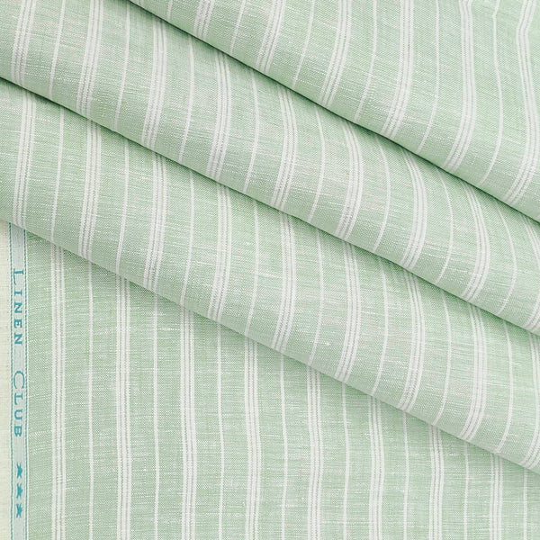 Shirt Fabric Linen Club Pure Linen 60 Lea Lining colour Sage Green