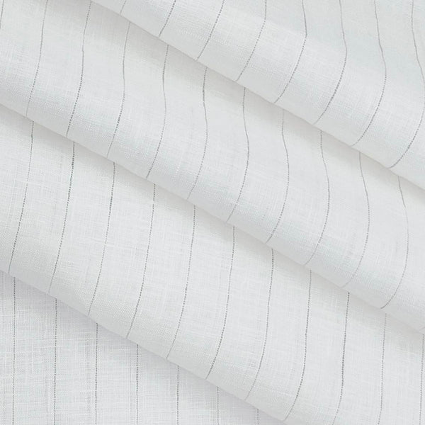 Shirt Fabric Linen Club 100% Linen 80 Lea Lining colour White n Green
