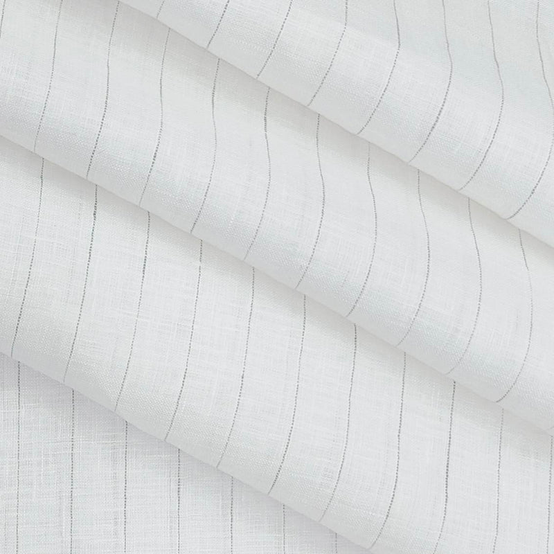 Shirt Fabric Linen Club 100% Linen 80 Lea Lining colour White n Green