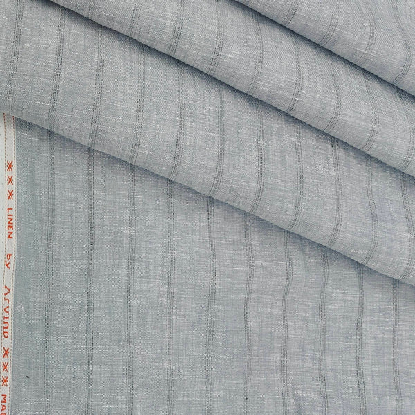 Shirt Fabric Arvind Pure Linen 60 Lea Lining colour Linen Grey
