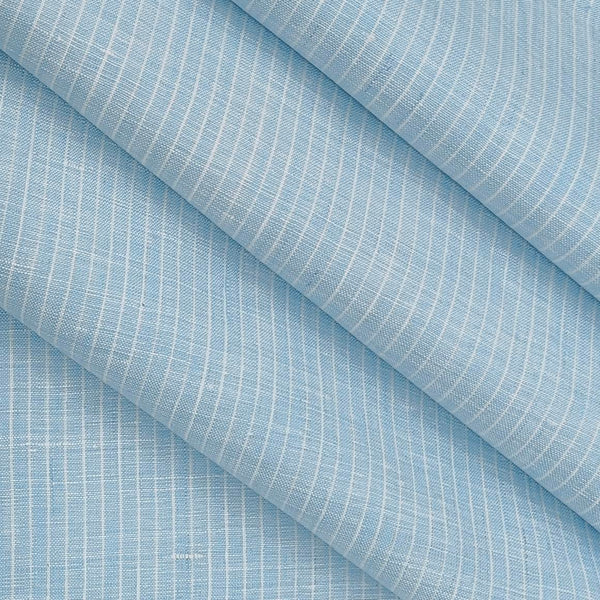 Shirt Fabric Linen Club Pure Linen 60 Lea Small Lining colour Seafoam Blue