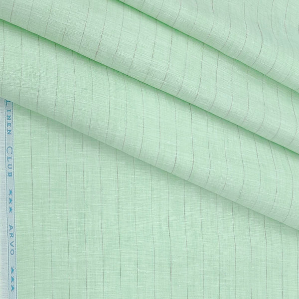 Shirt Fabric Linen Club 100% Linen 80 Lea Lining colour Mint Green