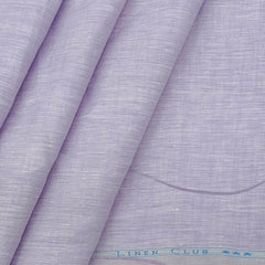 Shirt Fabric Linen Club 60 LEA Pure Linen Solids Colour Lavender