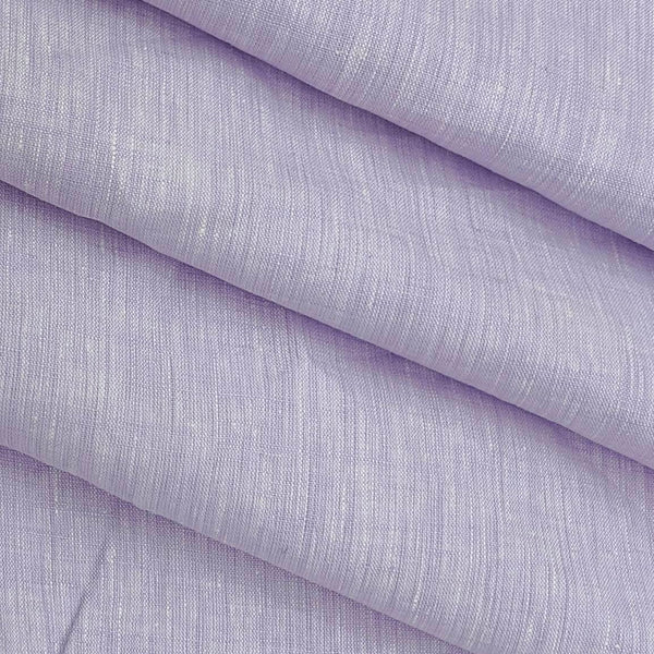Shirt Fabric Linen Club 60 LEA Pure Linen Solids Colour Lavender