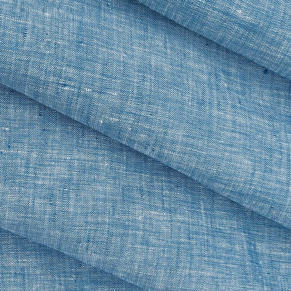 Shirt Fabric Raymond 60 LEA Pure Linen Solids Colour Indigo Blue