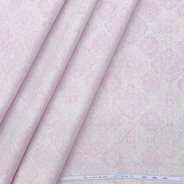 Shirt Fabric Linen Club Pure Linen Jacquard Colour Lavender
