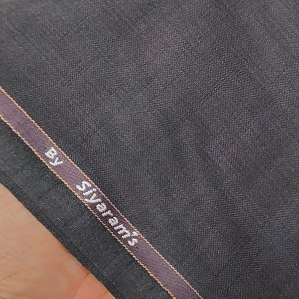 Trouser Fabric Siyaram PV Mild Check Jacquard Colour Wine