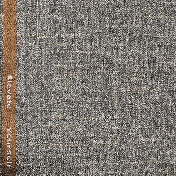 Trouser Fabric Siyaram PV Mild Check Thick Colour Dust Brown